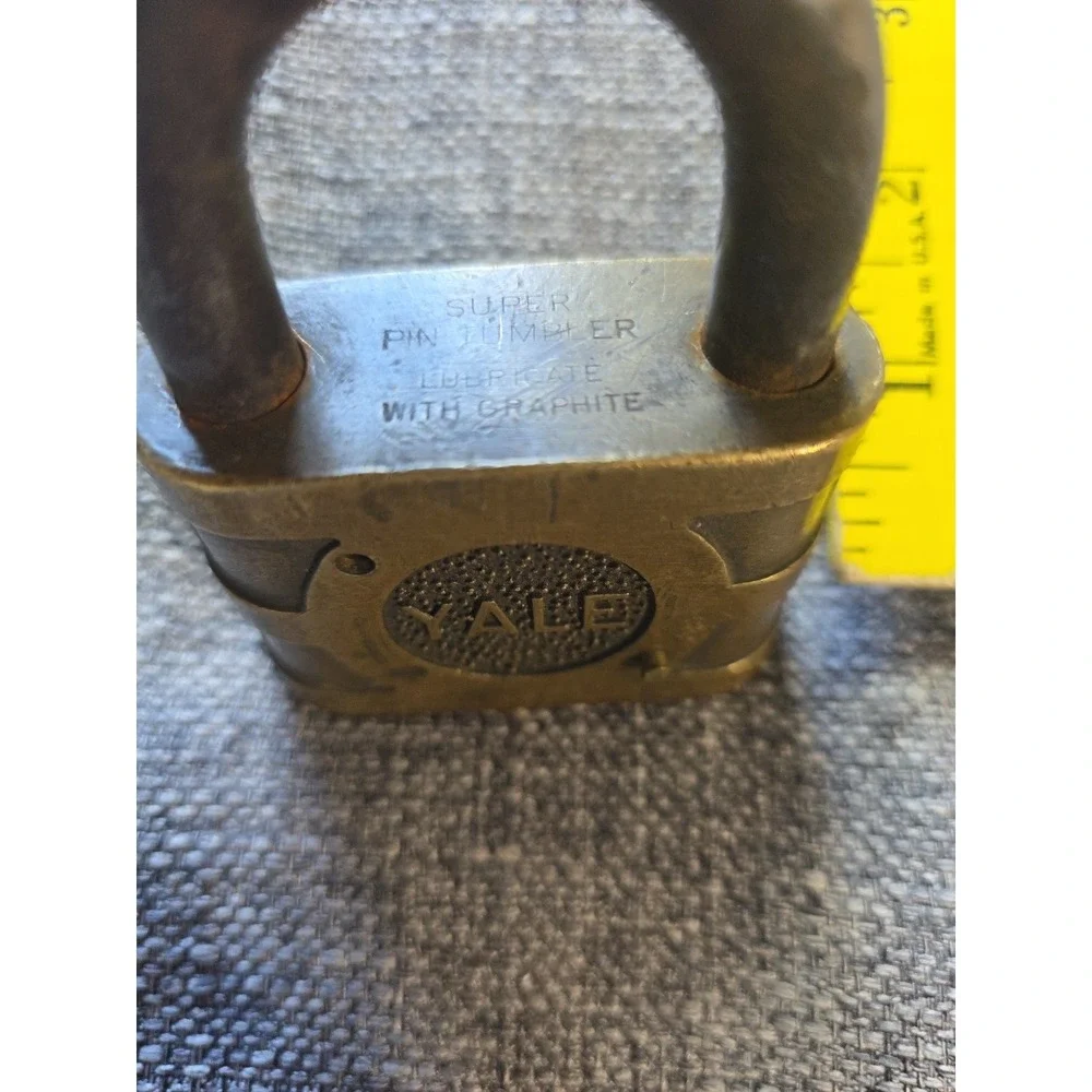 Vintage Brass Locks No Keys 3 Locks Retaining Chain Super Pin Tumbler
